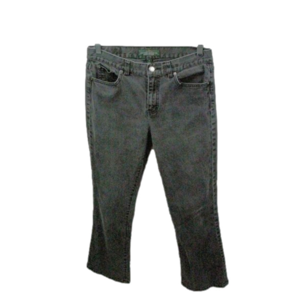 Lauren Ralph Lauren Black Fade Classic Bootcut Mid Rise Jeans Size 6 - Picture 5 of 5